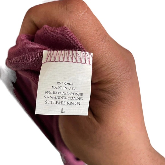 Ella Moss Purple Mini Dress Womens Size Large With Tie Back - Picture 5 of 10